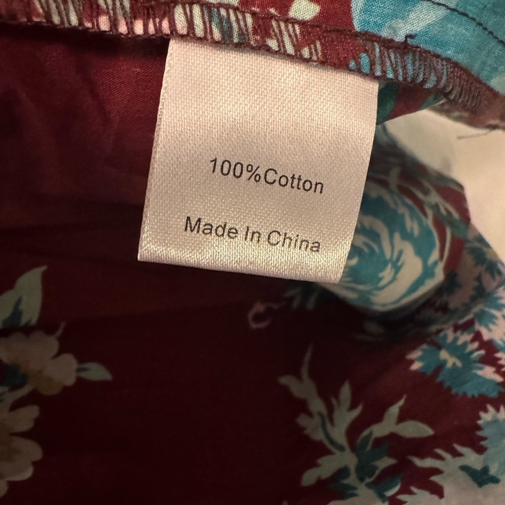 Tuckernuck Alice Verdant Floral Midi Dress NWT Small Oxblood Ruffle Sleeve - Picture 12 of 14